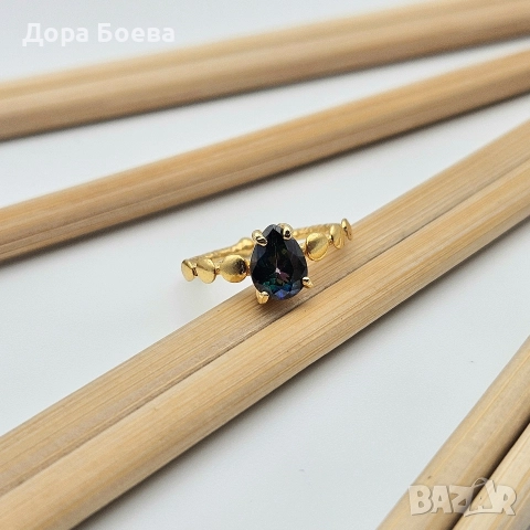 Сребърен пръстен: "Мистик", снимка 2 - Пръстени - 52672776