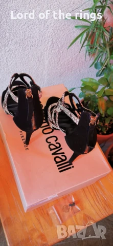 Оригинални маркови дамски обувки / сандали ROBERTO CAVALLI - 39 номер, снимка 4 - Дамски обувки на ток - 51235494