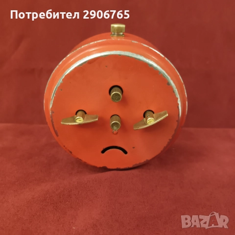 Часовник будилник PRIM Jilent Чехословакия работещ, снимка 3 - Антикварни и старинни предмети - 52665073