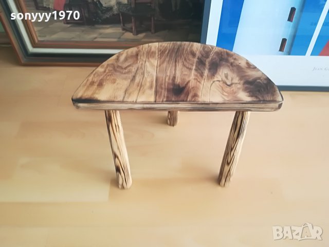 РЕТРО СТОЛЧЕ-3 КРАКА-full HD АНТИК, снимка 7 - Колекции - 28216805