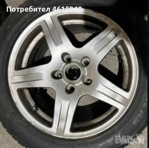 MAZDA МАЗДА 4бр.италиански алуминиеви джанти 16" 5х114,3мм 7J ЕТ35 +4бр зимни гуми 205/55/16, снимка 2 - Гуми и джанти - 52941890