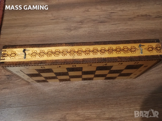 КЛАСИЧЕСКИ ПИРОГРАФИРАН ШАХ , снимка 3 - Шах и табла - 53262747