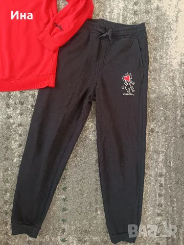 HM Keith Haring сет спортен панталон и блуза р-р 158 см., снимка 4 - Детски комплекти - 49840234
