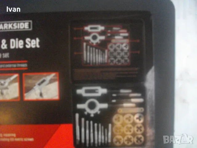 НОВ ПЪЛЕН КОМПЛЕКТ РЕЗБОНАРЕЗНИ МЕТЧИЦИ И ПЛАШКИ М3-М12 В МЕТАЛНА КУТИЯ PARKSIDE ЗА РЕЗБИ, снимка 4 - Други инструменти - 49775266