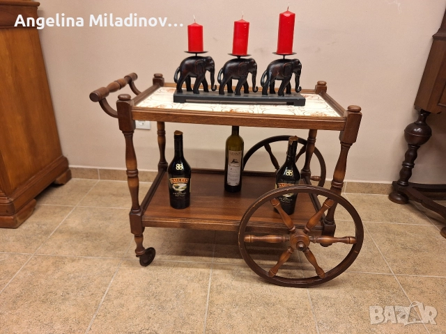 Количка за напитки, помощна маса 