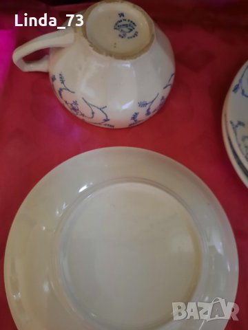 Чашка+чинийка-за чай-"CERANORD"-FRANCE-200мл.-3бр. Внос от Белгия., снимка 10 - Чаши - 35297892