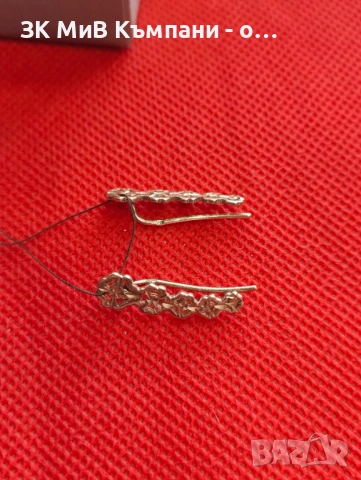 Златни обеци 2.08гр 14к, снимка 3 - Обеци - 53495356