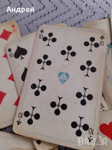 Стари карти за игра Coeur, снимка 5 - Карти за игра - 52978643