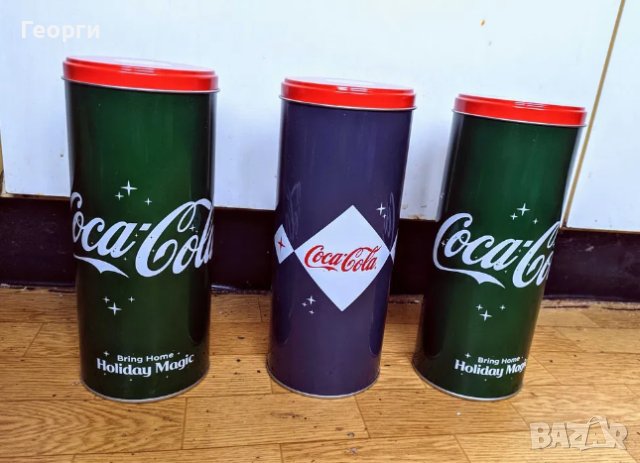 Коледни Coca-Cola кутии, снимка 1 - Декорация за дома - 43542005