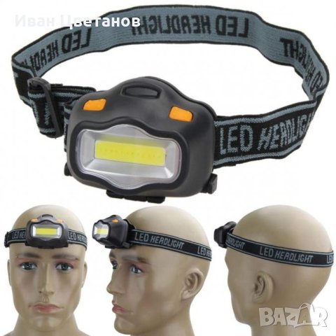 LED фенер с челник за глава , снимка 1 - Други инструменти - 43239718