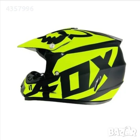 Детска каска за мотор, Кросова, 0111, S, M и L размер, Неон, снимка 4 - Аксесоари и консумативи - 49310565