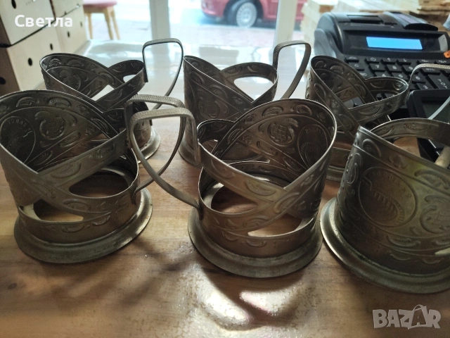 поставка за чаши. Комплект от 6-броя 