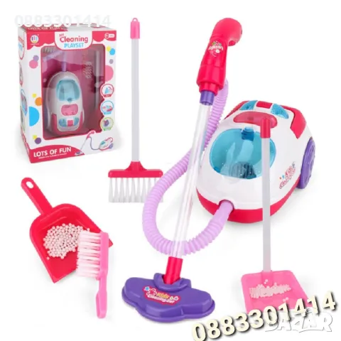 Детска прахосмукачка със звук Комплект за почистване 