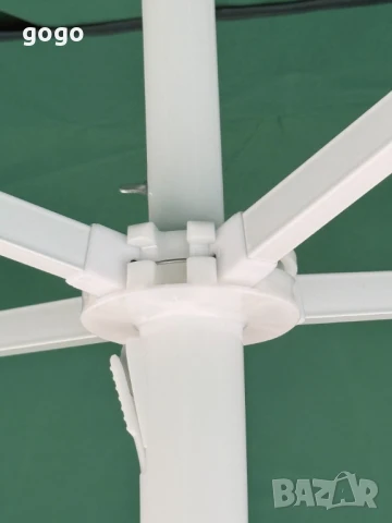 Чадър за градина и плаж – 2.40 м широчина, 2.60 м височина "Много здрав чадър", снимка 4 - Градински мебели, декорация  - 50029832