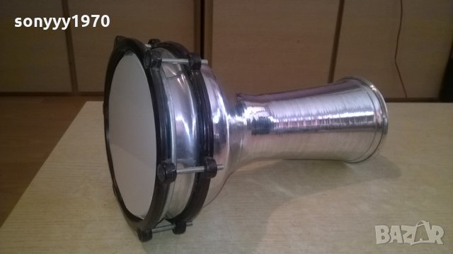 НОВА тарамбука-с бяла кожа/пластика-30х20см-внос сирия, снимка 2 - Ударни инструменти - 26360672