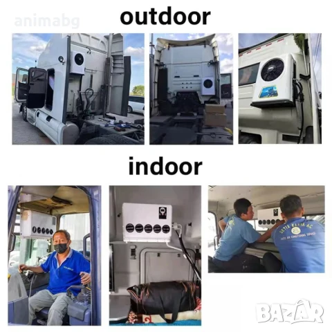 ANIMABG Електрически климатик за каравани, камиони, багери, бусове 12V, 24V, снимка 11 - Друга електроника - 46649343