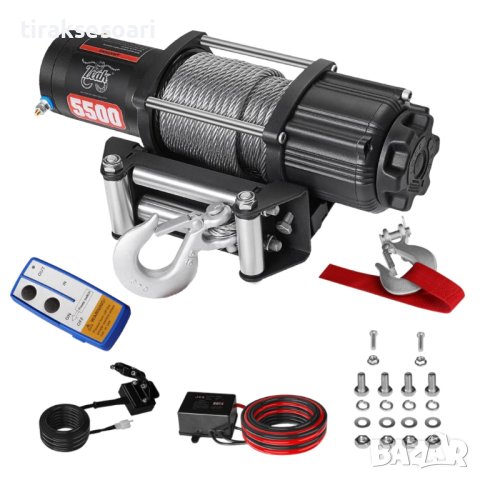Електрическа лебедка 5500LBS 2500кг с дистанционно за теглене 