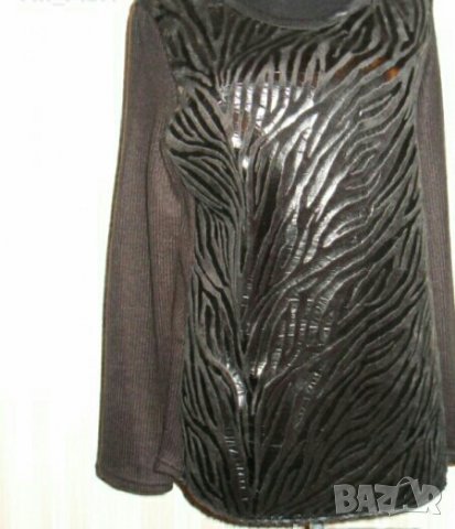 Дамска блуза - черна, снимка 5 - Блузи с дълъг ръкав и пуловери - 9013251