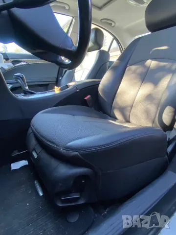 mercedes w211 avantgarde кожен салон кожа&плат авангард с подгрев на седалки падаща задна облегалка