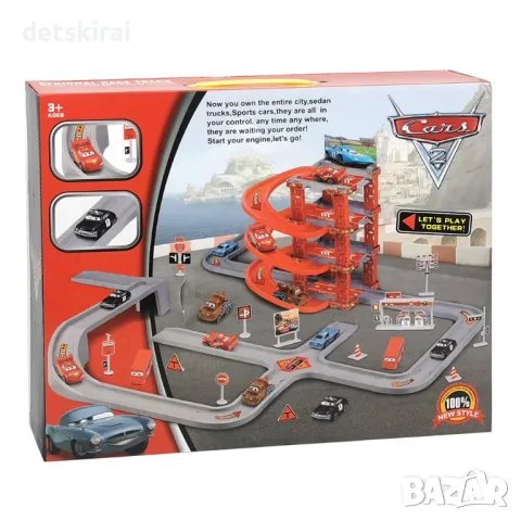 Паркинг на 4 нива Мак с 4коли и автобус, снимка 2 - Коли, камиони, мотори, писти - 48031147