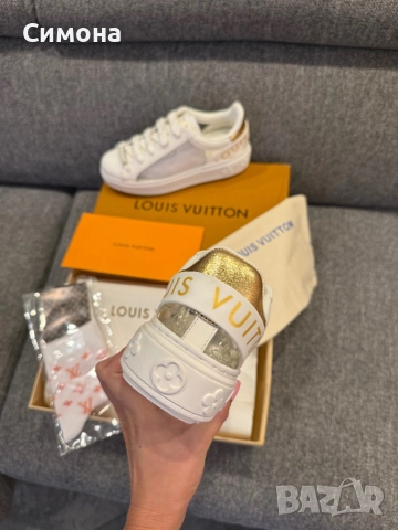 Louis Vuitton естествена кожа нова беши прозрачни сникърси кецове, снимка 4 - Кецове - 51541708