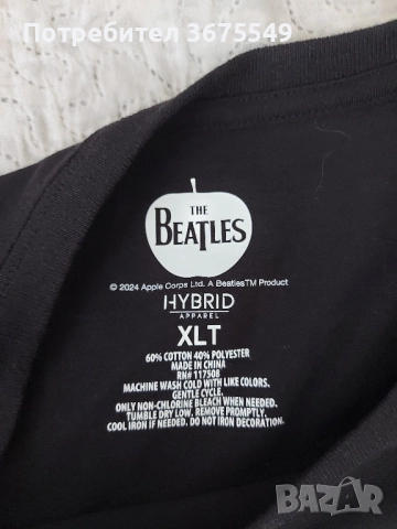 Мъжка тениска на The Beatles - размер XL , снимка 2 - Тениски - 52293801