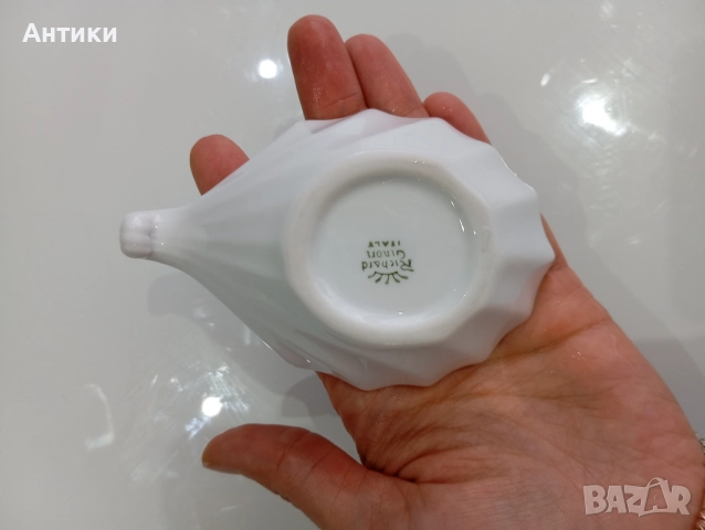 Порцеланова стара сосиера маркирана , снимка 2 - Колекции - 52625325