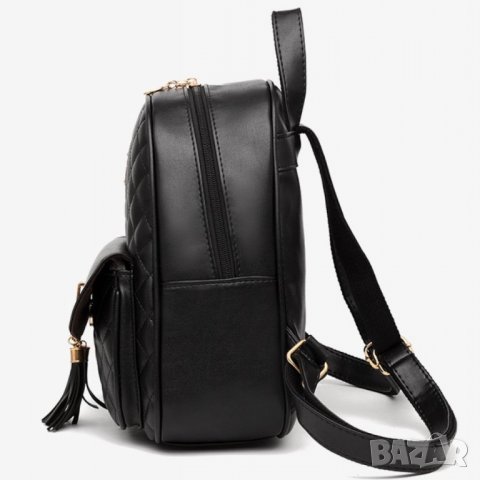 Сет от 3 части Selma Black - раница, висящо портмоне и визитник, снимка 6 - Чанти - 33224629