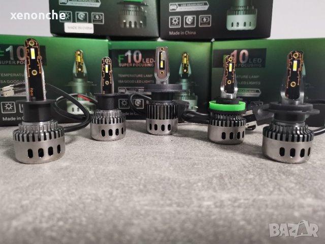 F10 LED super focusing крушки за основни фарове, H1 Н3 Н4 Н7 Н11 НВ3 НВ4, 6000 lm, снимка 5 - Аксесоари и консумативи - 38342505