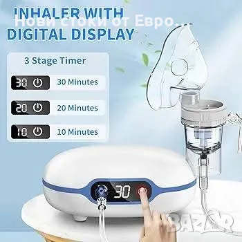 Компресорен небулизатор Wholede с LCD дисплей, снимка 2 - Други - 50299554