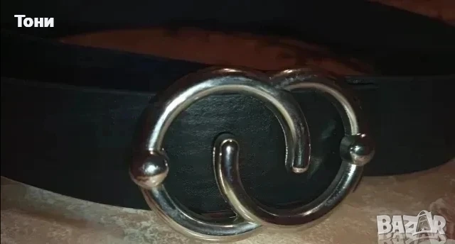 Нов Стилен Дамски Колан Изцяло от Естествена Кожа 100см., снимка 2 - Колани - 52791059