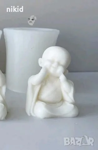 3D Буда дете силиконов молд форма фондан шоколад гипс смола свещ сапун