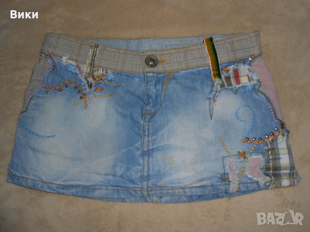Къса дънкова пола , снимка 1