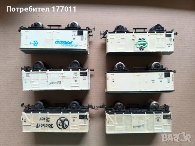 Хладилни вагони за влакче PIKO мащаб H0 (1:87) - 6 бр., снимка 3 - Антикварни и старинни предмети - 48892147