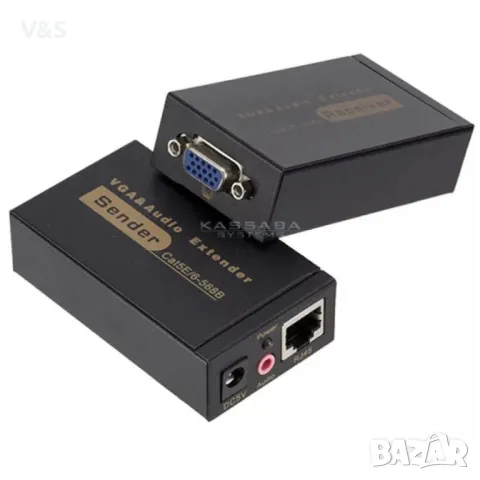  АКТИВЕН ЕКСТЕНДЕР ПО LAN ДО 100 МЕТРА 1080P,VGA-100 , снимка 2 - Други - 48910200