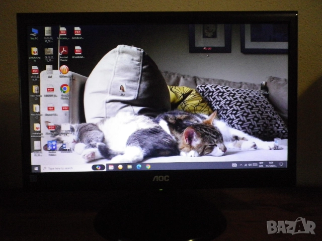 Качествен LED монитор AOC e950Swn, снимка 3 - Монитори - 52499363