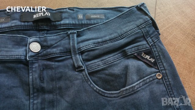 REPLAY HYPERFLEX Jeans размер 32/32 мъжки еластични дънки 37-59, снимка 8 - Дънки - 43555799