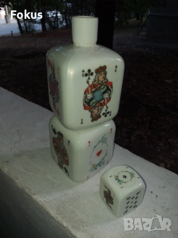 Стара колекционерска порцеланова бутилка за алкохол порцелан, снимка 5 - Антикварни и старинни предмети - 53461663