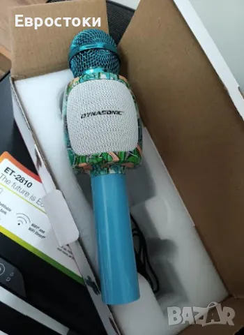 Безжичен караоке микрофон DYNASONIC, преносим Bluetooth караоке микрофон с диско LED светлини, снимка 8 - Микрофони - 49584567