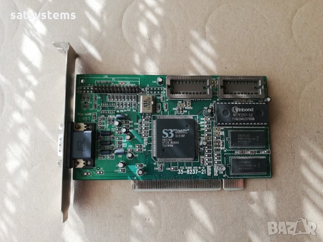 Видео карта S3 Super Trio 64V+ 1MB PCI, снимка 1 - Видеокарти - 34870577
