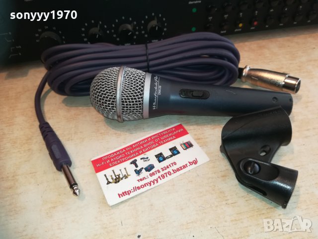 wharfedale profi mic с кабел и държач 2303211657, снимка 7 - Микрофони - 32275406