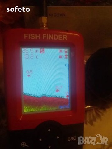 Безжичен сонар за риболов ЦВЕТЕН със зарядно лодка сонар захранка стръ , снимка 6 - Въдици - 28366427
