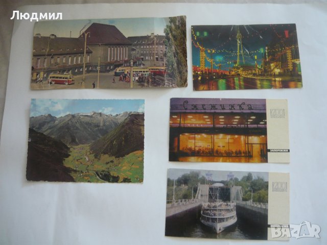 Стари пощенски картички с изгледи от много страни, снимка 12 - Колекции - 19410255