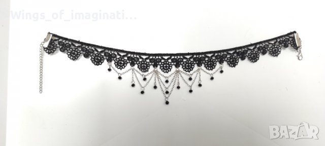 Метъл/ готик Колие / чокър ръчна изработка, снимка 2 - Колиета, медальони, синджири - 40211596