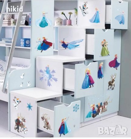 Елза Анна Замръзналото Кралство frozen малки стикер лепенка самозалепващ за стена мебел лепенки , снимка 7 - Други - 31797100