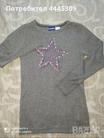 Страхотни блузки дълъг ръкав 7 г, снимка 12 - Детски Блузи и туники - 49963082