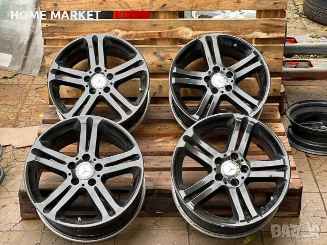 5х112 17 Цола Джанти за Mercedes E Class C Class S Class ET 37 J 8 Централен отвор 66.6 Без криво , снимка 5 - Гуми и джанти - 52401864