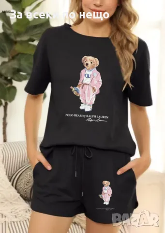 Polo Ralph Lauren Дамски Летен Комплект Тениска И Къси Панталонки👚🩳Дамски Къс Екип Код LFS496, снимка 1
