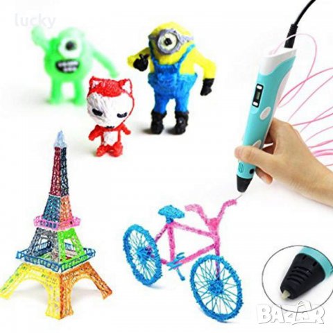  3d писалка за пространствено рисуване и моделиране, снимка 10 - Пластелини, моделини и пясъци - 35431680