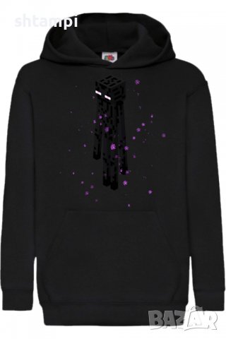 Детски Суитчър/Суитшърт Minecraft enderman 1,Minecraft,Игра,Подарък,Изненада,Забавление,Рожден Ден, снимка 2 - Детски анцузи и суичери - 38328678